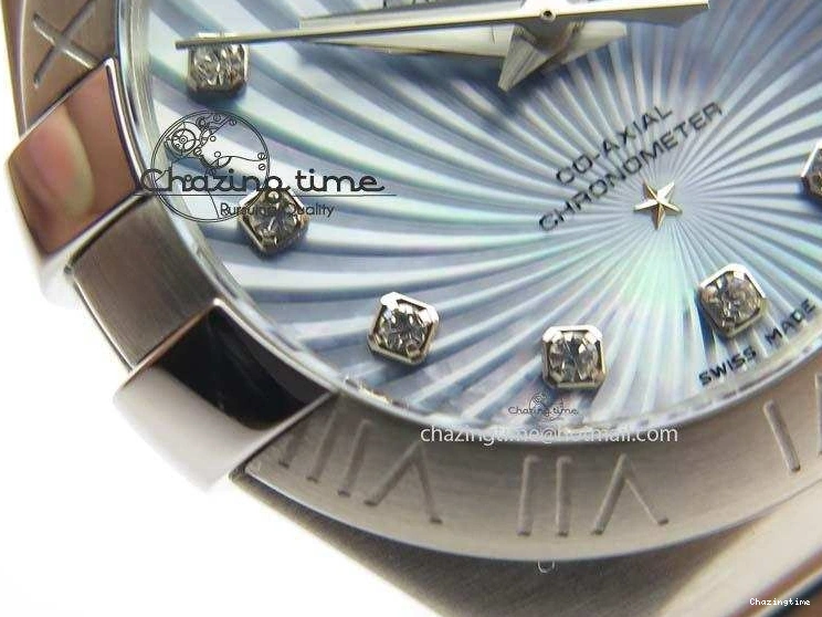 0515 Constellation 28mm V6F Best Edition SS Blue Dial On SS Bracelet A MultiPurpose 8201